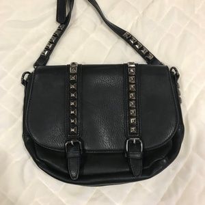 Black Studded Crossbody Bag